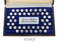 1977 Sterling Silver Franklin Mint Treasures Of The Louvre Mini Coin Collection