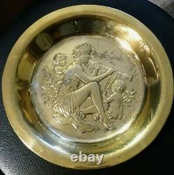 1977 The First Franklin Mint Annual Plate Gold Electroplate on Sterling Silver