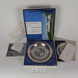 1977 The Franklin Mint 13th Anniversary of USA Air Force Silver Plate (Sealed)