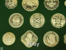 1978 25-piece Set Of Official Gaming Coins Of World's Greatest Casinos