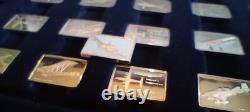 1978 Franklin Mint Great Airplanes Sterling Silver Miniature Collection Complete