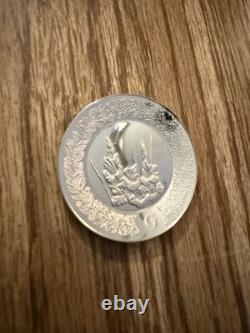 1978 Franklin Mint Sterling Silver Floral Alphabet 23 Plates Fine Silver