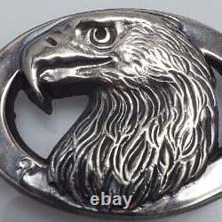 1978 Franklin Mint Sterling Silver Gilory Roberts Eagle Belt Buckle