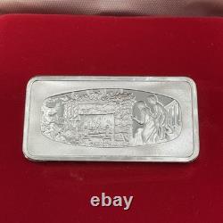 1978 Franklin Mint Waiting For Santa 500 Grains Sterling Silver Ingnot Bar
