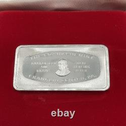1978 Franklin Mint Waiting For Santa 500 Grains Sterling Silver Ingnot Bar