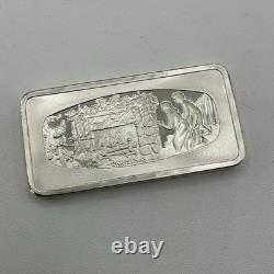 1978 Franklin Mint Waiting For Santa 500 Grains Sterling Silver Ingnot Bar