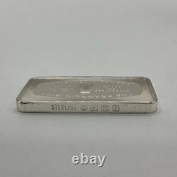 1978 Franklin Mint Waiting For Santa 500 Grains Sterling Silver Ingnot Bar