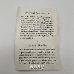 1978 Franklin Mint Waiting For Santa 500 Grains Sterling Silver Ingnot Bar