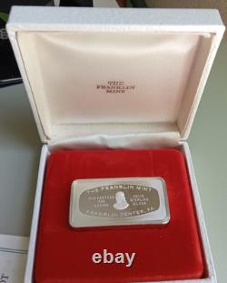 1978 Franklin Mint Waiting for Santa Ingot, Solid Sterling Silver 2.29oz