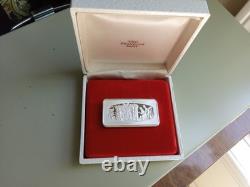 1978 Franklin Mint Waiting for Santa Ingot, Solid Sterling Silver 2.29oz