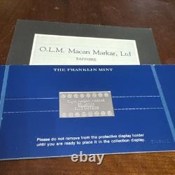 1978 OLM Macan Markar Ltd Colombo Sri-Lanka Franklin Mint Sterling Silver Bar 1978 OLM Macan Markar Ltd Colombo Sri-Lanka Franklin Mint Sterling Silver Bar