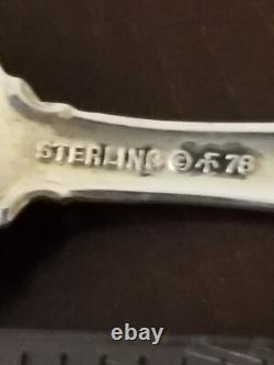 1978 Vintage Franklin Mint 50 STATE FLOWER Sterling Silver Mini Spoons
