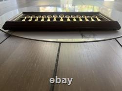 1979 Franklin Mint Apostles Spoons Miniatures 24 K Gold On Sterling Silver Rare