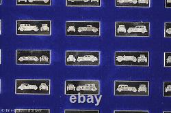 1980 FM Sterling Silver 63pc Classic Car Miniature Collection with Box & COA