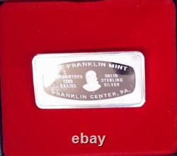 1980 Franklin Mint. 925 Sterling 1000 grains Ingot Christmas