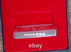 1980 Franklin Mint. 925 Sterling 1000 grains Ingot Christmas