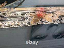 1980 Franklin Mint Versailles Pistolet 24K Gold on Sterling Silver Silhouette