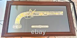 1980 Franklin Mint Versailles Pistolet 24K Gold on Sterling Silver Silhouette