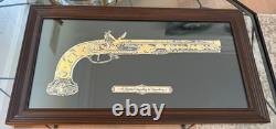 1980 Franklin Mint Versailles Pistolet 24K Gold on Sterling Silver Silhouette
