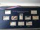 1980 Us Olympic Postage Stamps-solid Sterling Silver Franklin Mint Ltd Edition