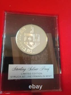 1981 Franklin Mint Holiday 4 Different Medal Set Sterling Silver Proof Certs