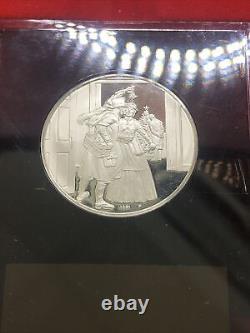 1981-Franklin Mint Holiday Sterling Silver Proof Mint Set. (4) WithCOA. (RAW6825)