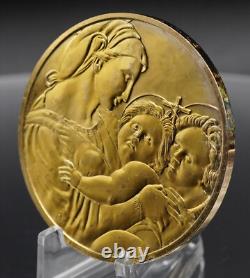 1981 Franklin Mint Madonna della Tenda Raphael 1oz Sterling Silver round C5633