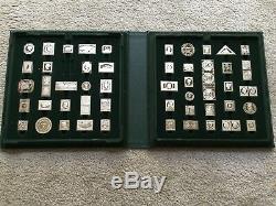1981 Official Sterling Silver 50 Proofs of Worlds Greatest Stamps Franklin Mint