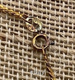 1985 Sterling 24K Gold Vermeil Year of Love Gemstone Hearts Necklace COA Jewelry