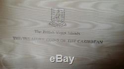 1985 Treasure Coins Of The Caribbean Sterling Silver 25 Coin Set Franklin Mint