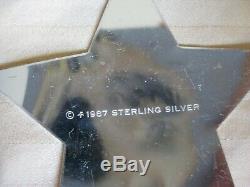 1987 Franklin Mint set of ten. 925 Sterling Silver Western Lawmen Badges