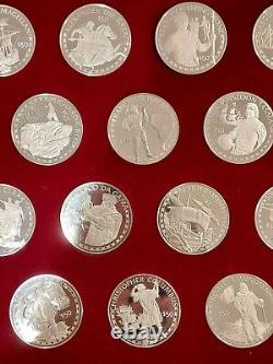 1988 Cook Island Coins of the Great Explorers- 25 Sterling Coins- Franklin Mint