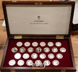1988 Cook Island Coins of the Great Explorers- 25 Sterling Coins- Franklin Mint