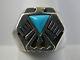 1988 Franklin Mint 925 Sterling Silver & Turquoise Thunderbird Ring Sz 10