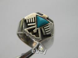 1988 Franklin Mint 925 Sterling Silver & Turquoise Thunderbird Ring Sz 10