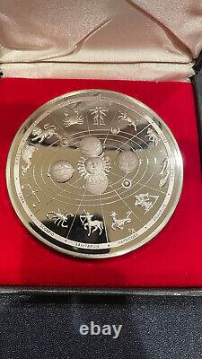 1988 Franklin Mint Calendar medal, 3 and 10.3oz Silver with box and COA