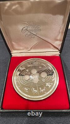 1988 Franklin Mint Calendar medal, 3 and 10.3oz Silver with box and COA