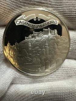 1988 Franklin Mint Silver Gaming Coins of the World's Great Casinos Red Set 17oz