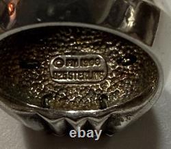 1988 Franklin Mint Sterling Silver Turquoise Thunderbird Ring Size 8.5