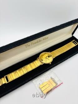 1988's THE FRANKLIN MINT AMERICAN EAGLE DIAL 925 STERLING SILVER SWISS WATCH