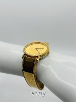 1988's THE FRANKLIN MINT AMERICAN EAGLE DIAL 925 STERLING SILVER SWISS WATCH