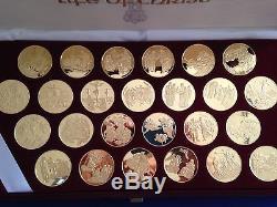 1990 Franklin Mint The Life of Christ Gold over Sterling Silver Set of 25 E5529