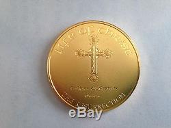 1990 Franklin Mint The Life of Christ Gold over Sterling Silver Set of 25 E5529