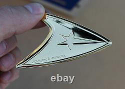 1992 Star Trek Sterling Silver. 925 Command Insignia Complete Set Franklin Mint