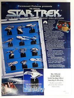 1995 Star Trek Franklin Mint Sterling Silver Starship Collection- Boxed (FM-22)