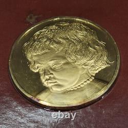 2 -Franklin Mint RUBENS Three Graces & Portrait of Boy -24K on Sterling Silver