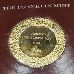 2 -Franklin Mint RUBENS Three Graces & Portrait of Boy -24K on Sterling Silver