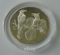 2 Franklin Mint Roberts 2 Oz Sterling Silver Medal Coins 21 Blue Jay 27 Cardinal