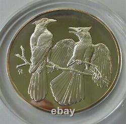 2 Franklin Mint Roberts 2 Oz Sterling Silver Medal Coins 21 Blue Jay 27 Cardinal