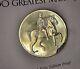 2 Ozt 100 Greatest Masterpieces Marcus Aurelius. 925 Pure Silver Proof Medal